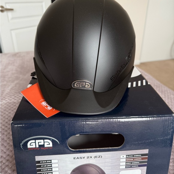 GPA Black Riding Helmet - Picture 2 of 8
